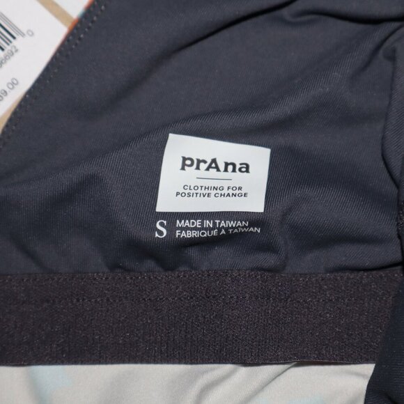 Prana Womens Pearl Isla Dress Orange Blue Stretch Size Small NWT *Flawed* - Picture 5 of 12